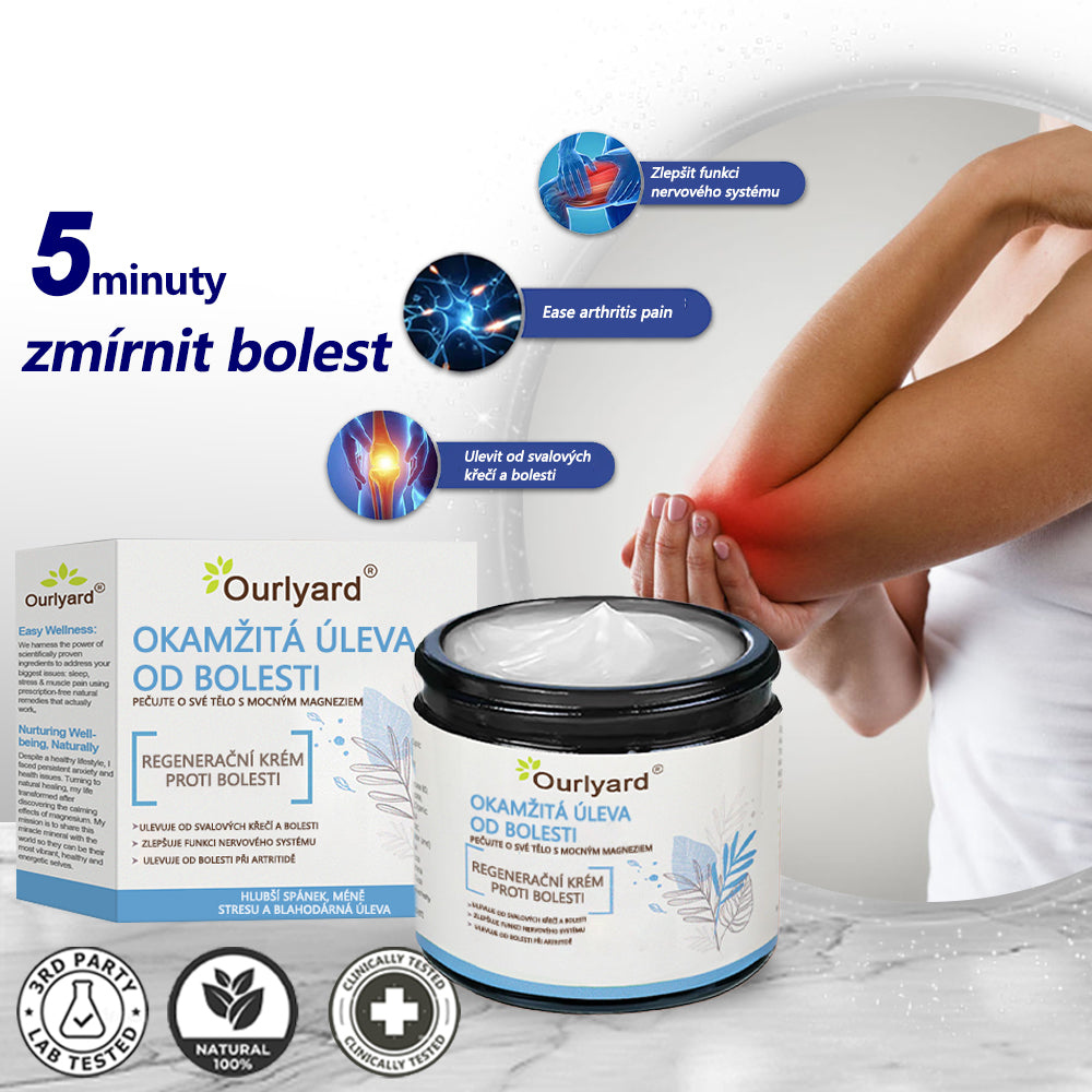 ✅ Oficiální krém s magnéziem Ourlyard® – úleva od bolesti kloubů, svalů a nervů (doporučeno Mayo Clinic)
