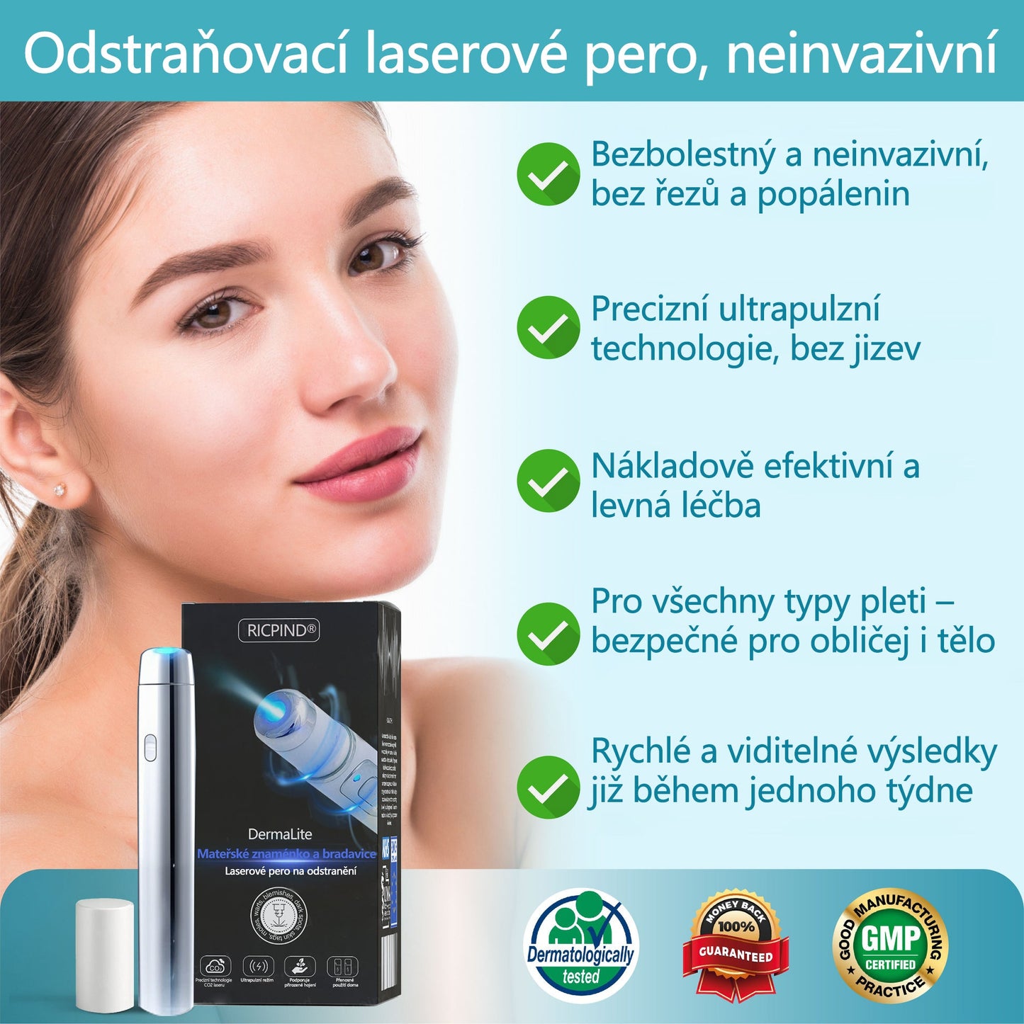 RICPIND® Laserové pero na bradavice a znaménka🔦 - neinvazivní a bezbolestné