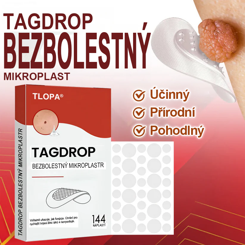 TLOPA® Mikroneedlové rostlinné náplasti na odstranění bradavic a kožních výrůstků