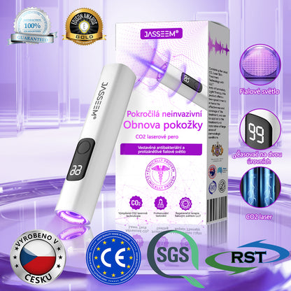 Jasseem® Pokročilá neinvazivní CO₂ laserová tužka pro obnovu pleti 🔦🔦 (Šetrně odstraňuje bradavice, pigmentové skvrny, stařecké skvrny a kožní výrůstky – bez bolesti a komplikací!)