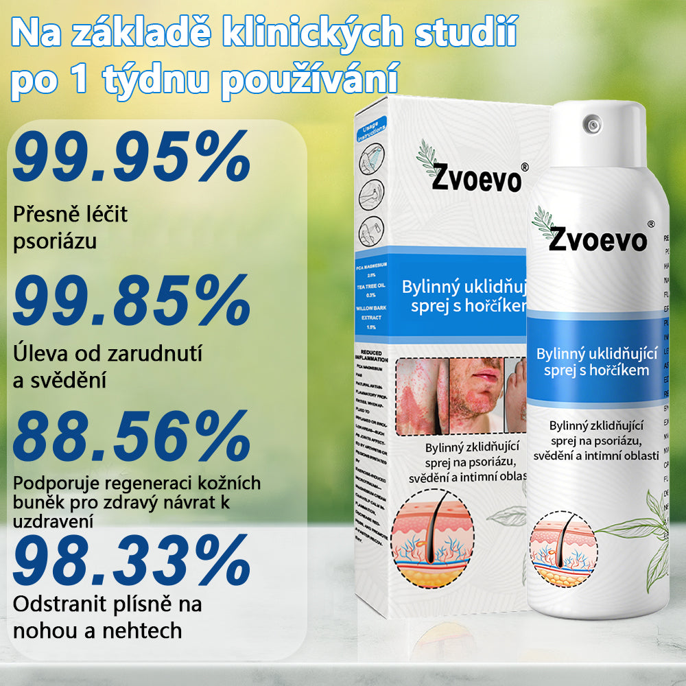 ✅Zvoevo® Magnesium bylinný sprej ⚕️ Certifikace MHRA – úleva při psoriáze, ekzému, intimních bakteriálních infekcích, akné a tmavých skvrnách✨